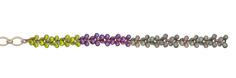Through the Grapevine Magatama Necklace Instructions